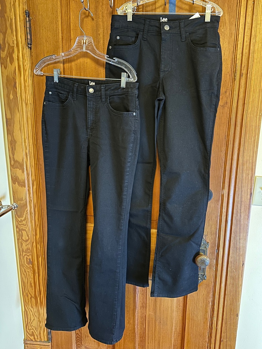 2 pairs - Lee Riders Women's Black bootcut  stretch Jeans size 6 average